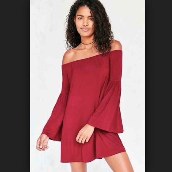 Urban Outfitters Dresses & Skirts - Ecote UO Knit Off The Shoulder Bell Sleeve Dress